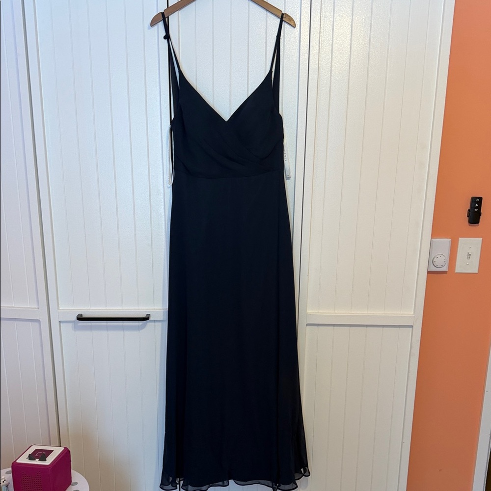 Azazie Navy Blue Maxi Dress